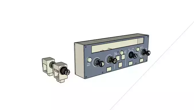A320 PUSH and PULL KNOB  3D print model