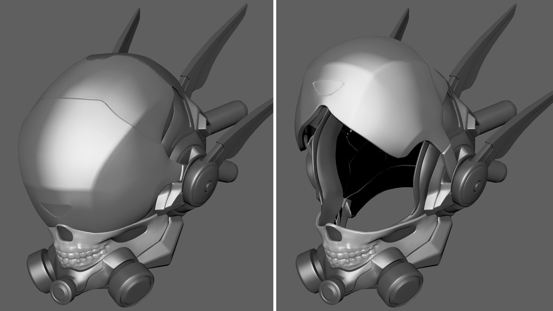 Sci fi Samurai Ninja 3D CG model rigged character 3D model_25