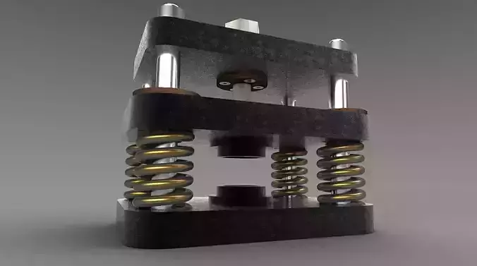 Press machine with springs