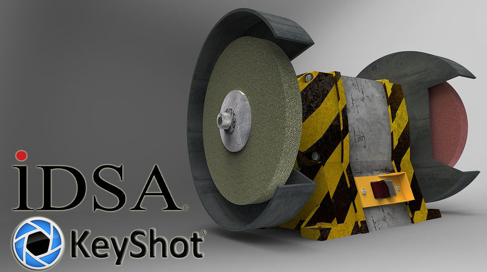 Bench grinder Free 3D model_5