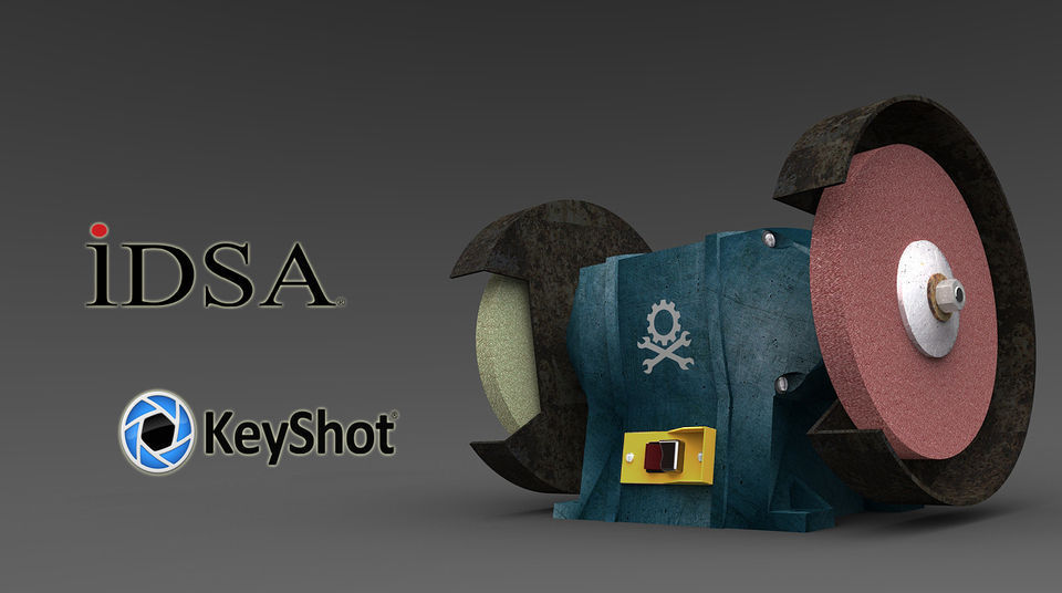 Bench grinder Free 3D model_3