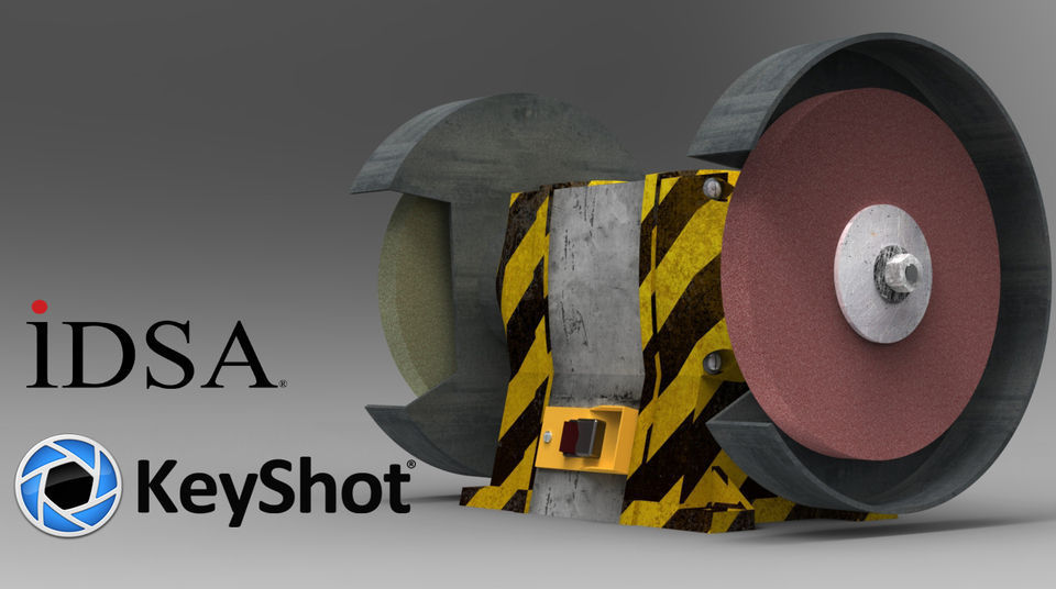 Bench grinder Free 3D model_4