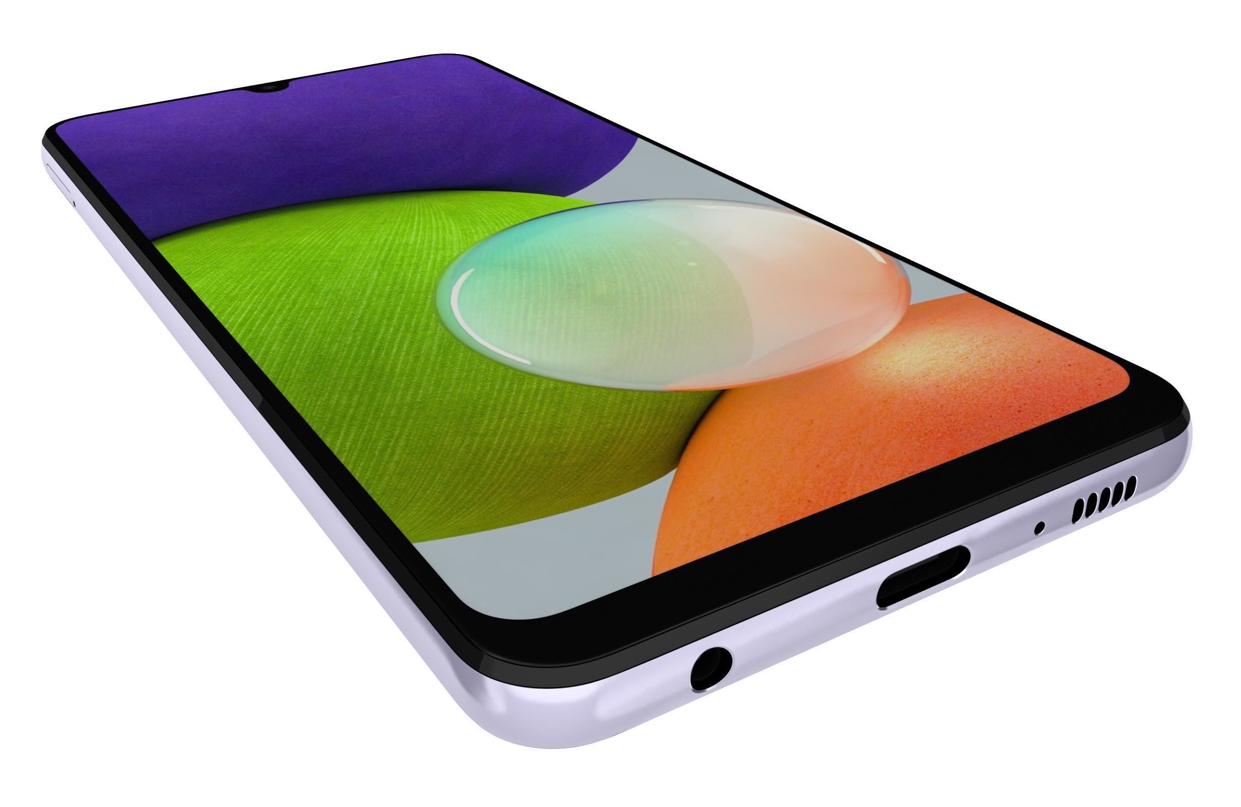 Samsung Galaxy A22 Violet 3D model_7