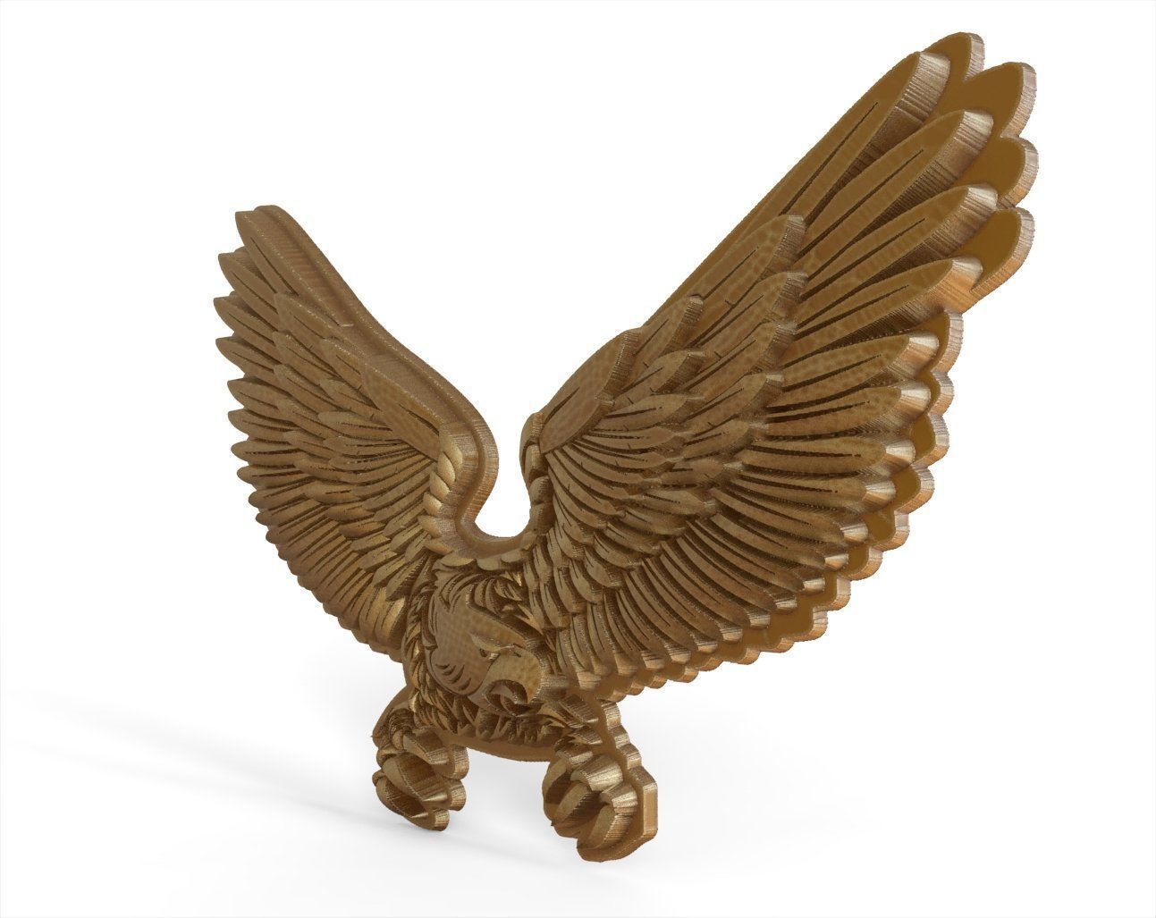 Overlay medal Eagle 3D print model_2