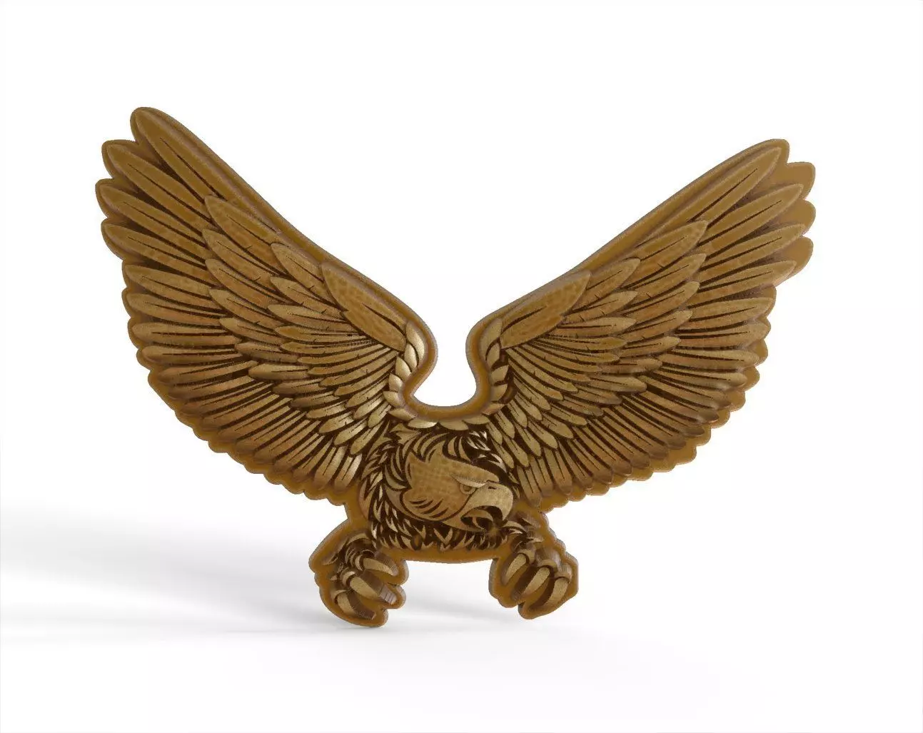 Overlay medal Eagle 3D print model_0