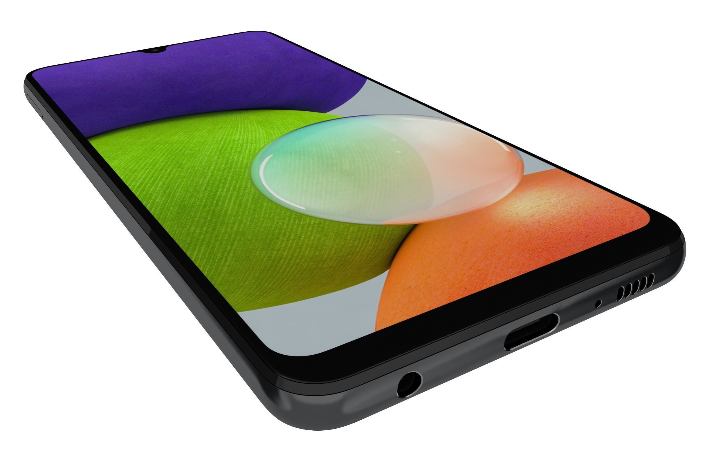 Samsung Galaxy A22 Black 3D model_10