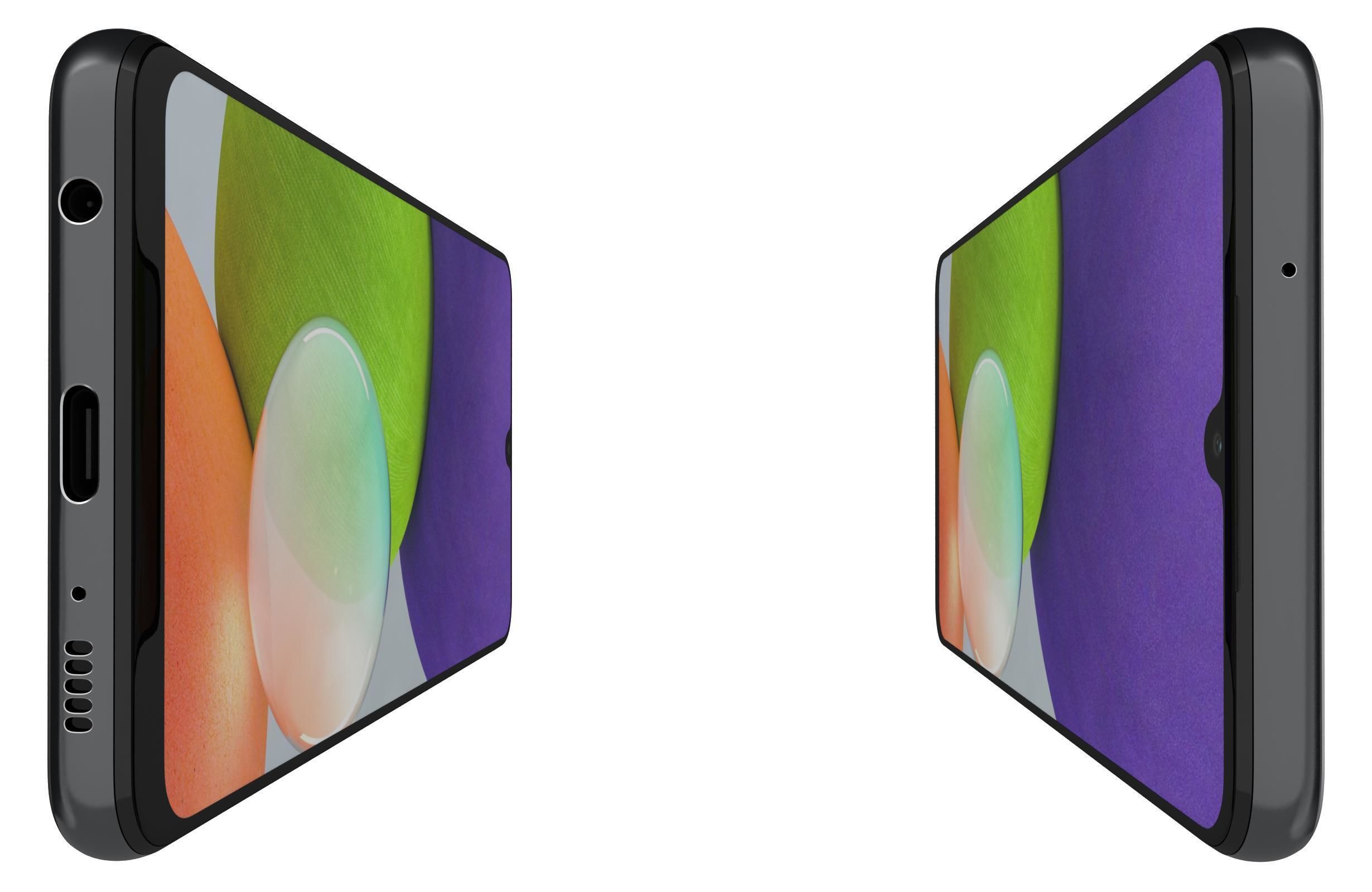 Samsung Galaxy A22 Black 3D model_8