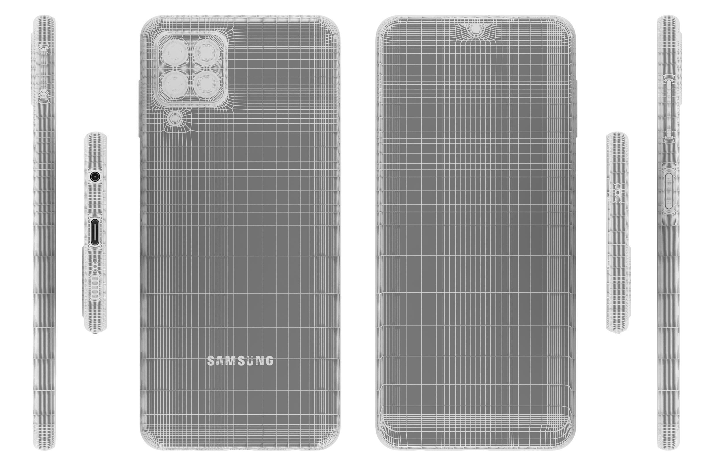 Samsung Galaxy A22 Black 3D model_17