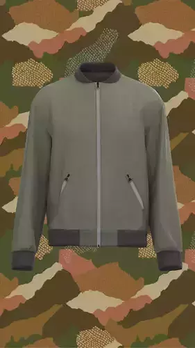 Bomber Jacket  Low-poly 3D model