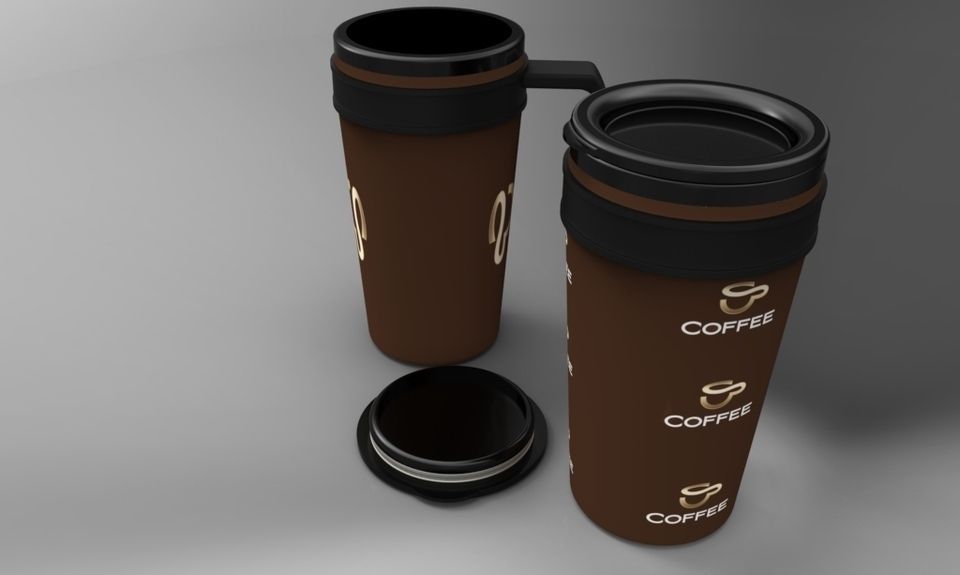 Coffee thermos Free 3D model_3