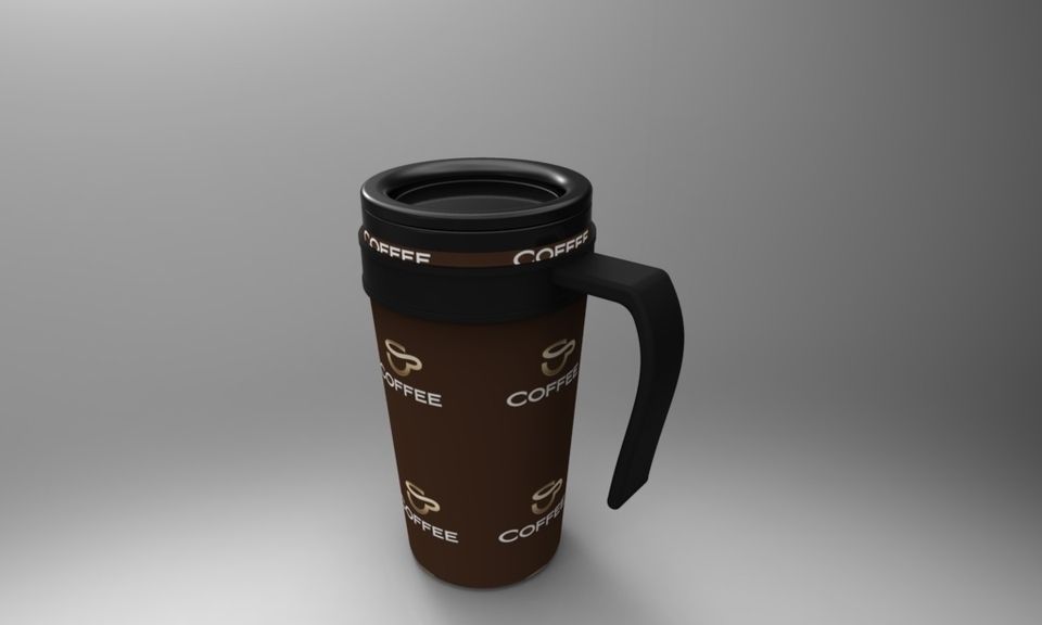 Coffee thermos Free 3D model_5