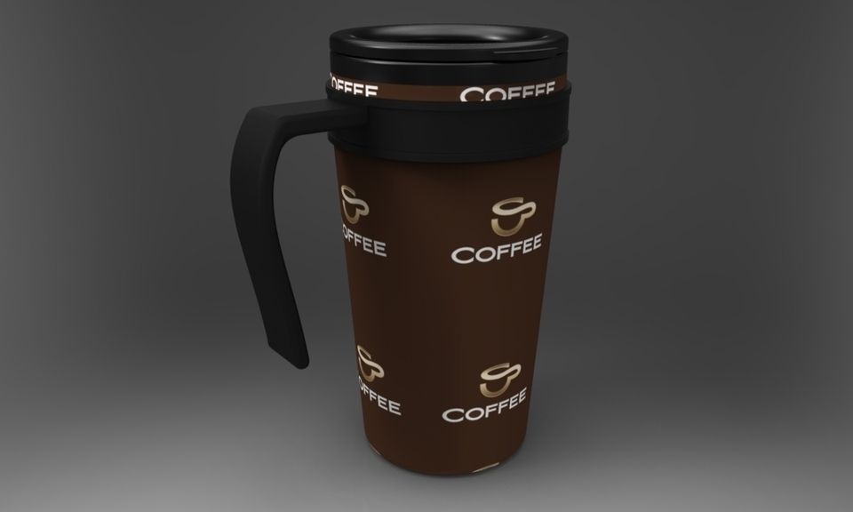 Coffee thermos Free 3D model_2