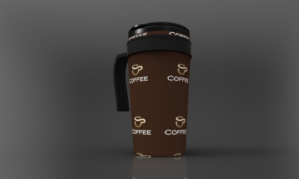 Coffee thermos Free 3D model_6