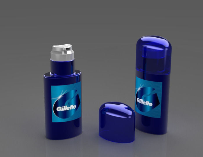 Gillette after shave balm Free 3D model_1