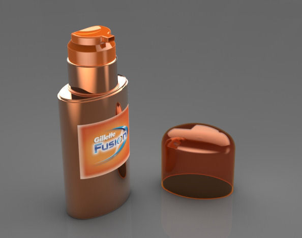 Gillette after shave balm Free 3D model_3