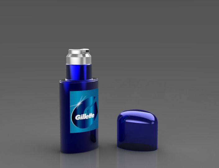 Gillette after shave balm Free 3D model_4