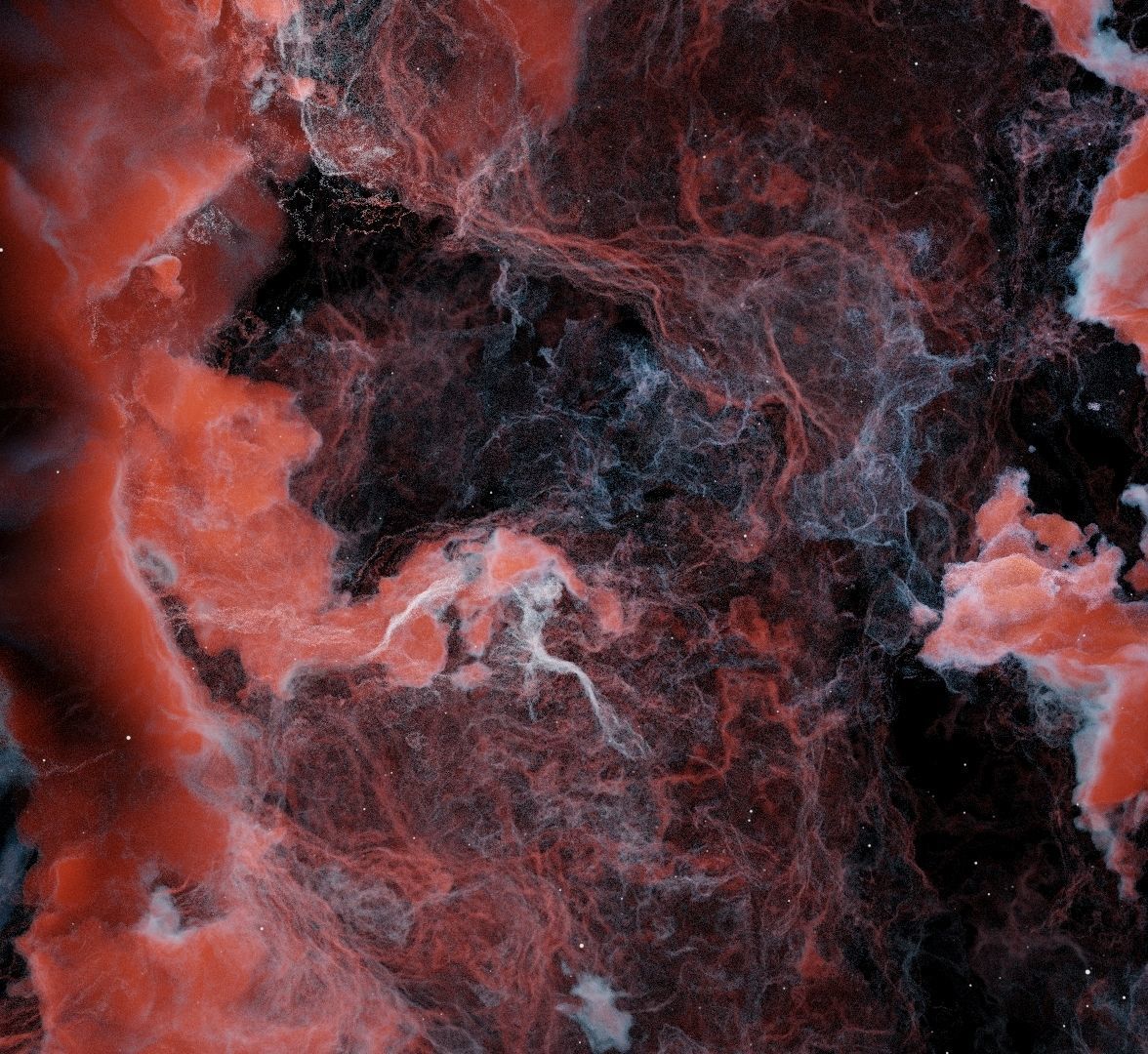 Nebula space cloud 3D model_4