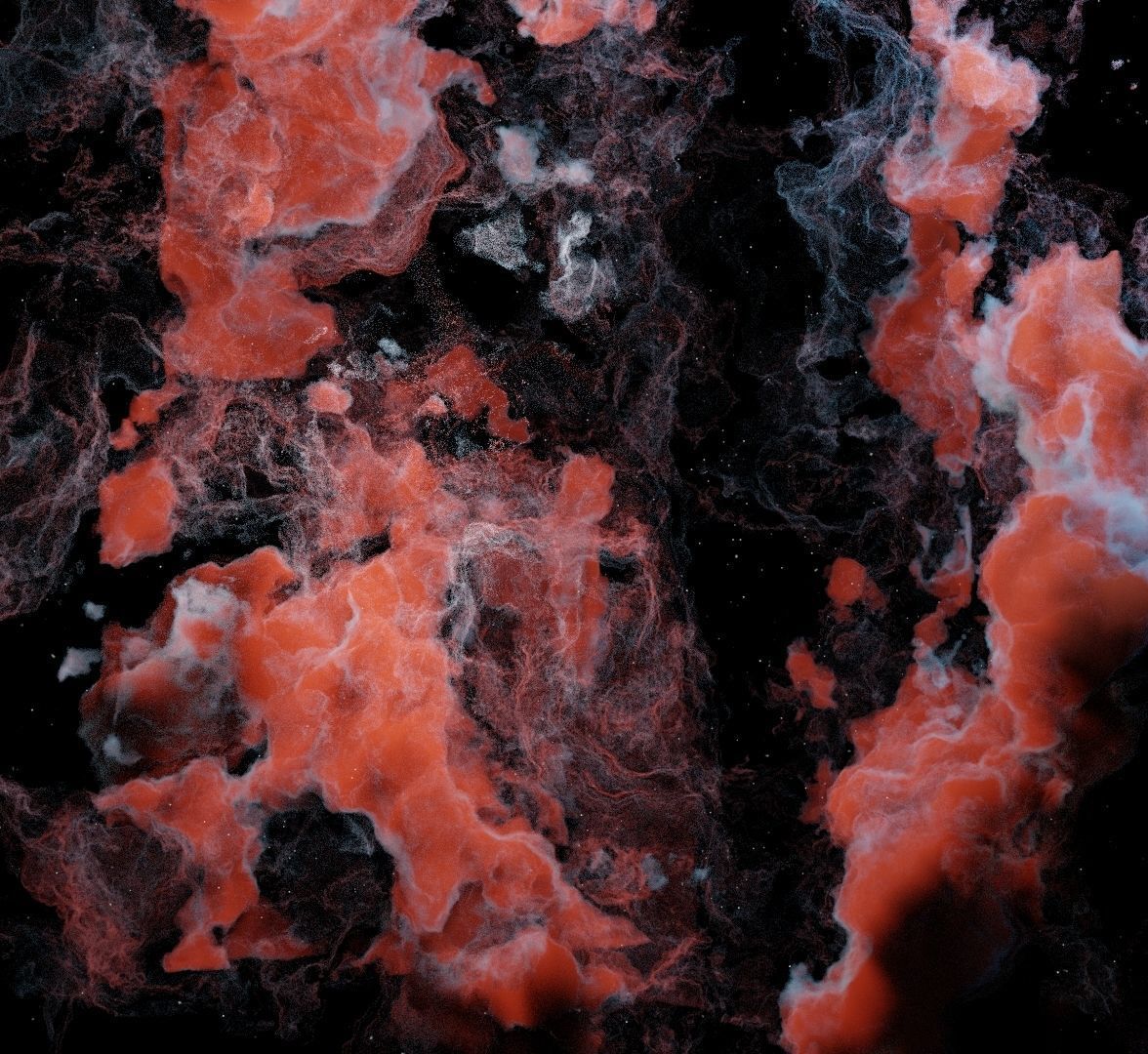 Nebula space cloud 3D model_2