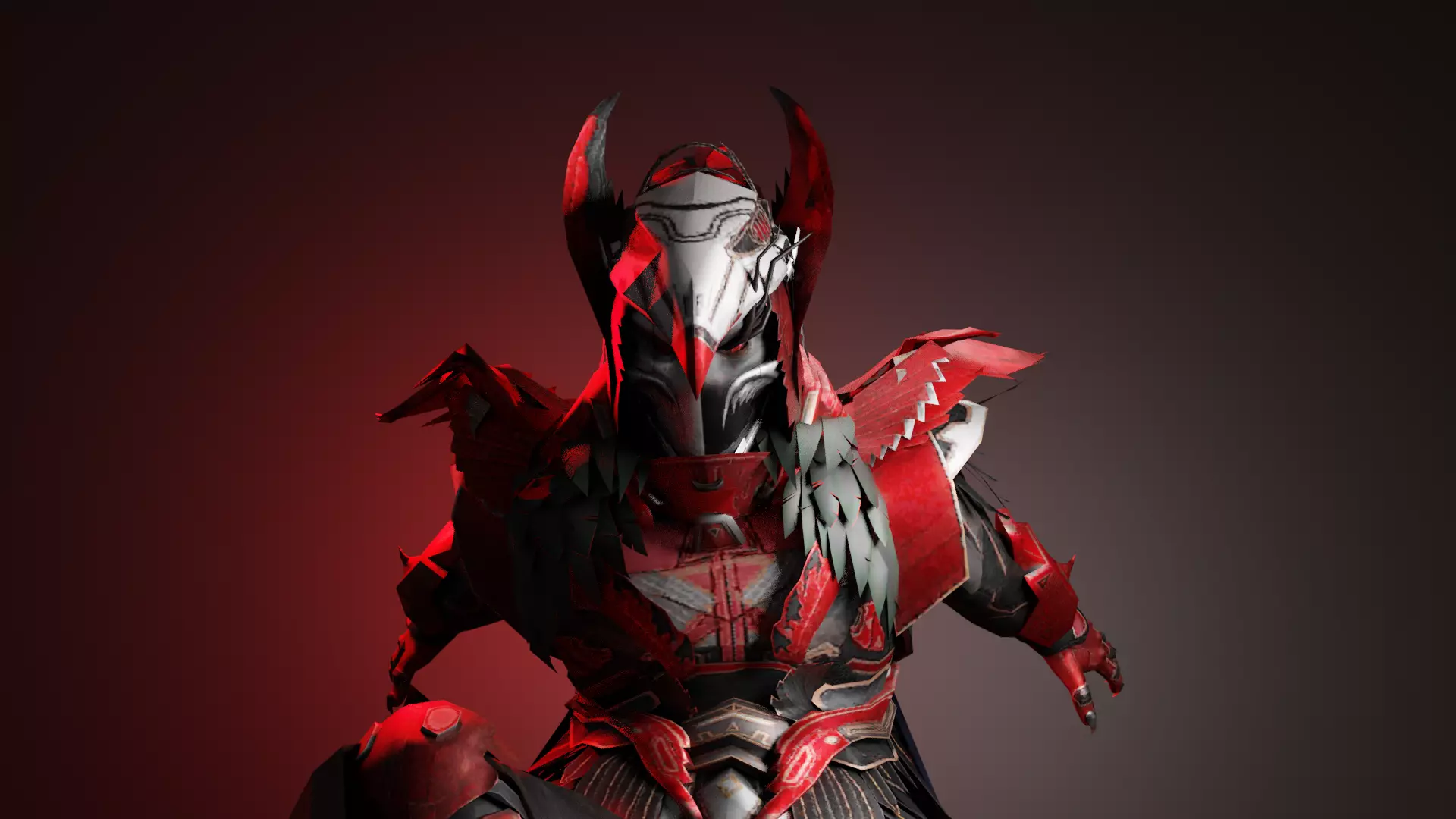 Blood Raven X Suit Low-poly 3D model_0