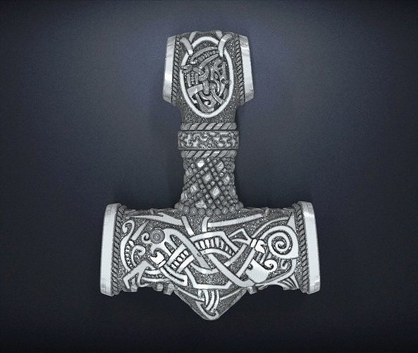 Pendant Hammer of Thor 3D print model
