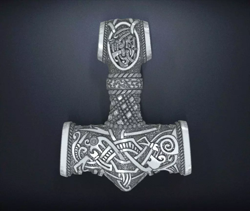 Pendant Hammer of Thor 3D print model_0