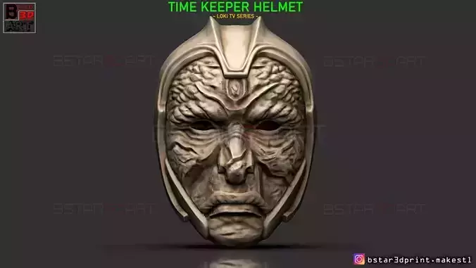 The Time Keeper Helmet - LOKI TV series 2021 Cosplay Mask 3D print model