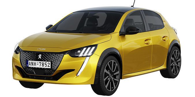 Peugeot 208 2021 3D model