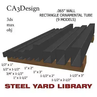 065in Wall Rectangle Ornamental Tube