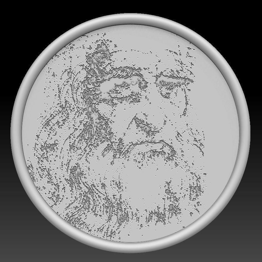 Vitruvian man 3D print model_1