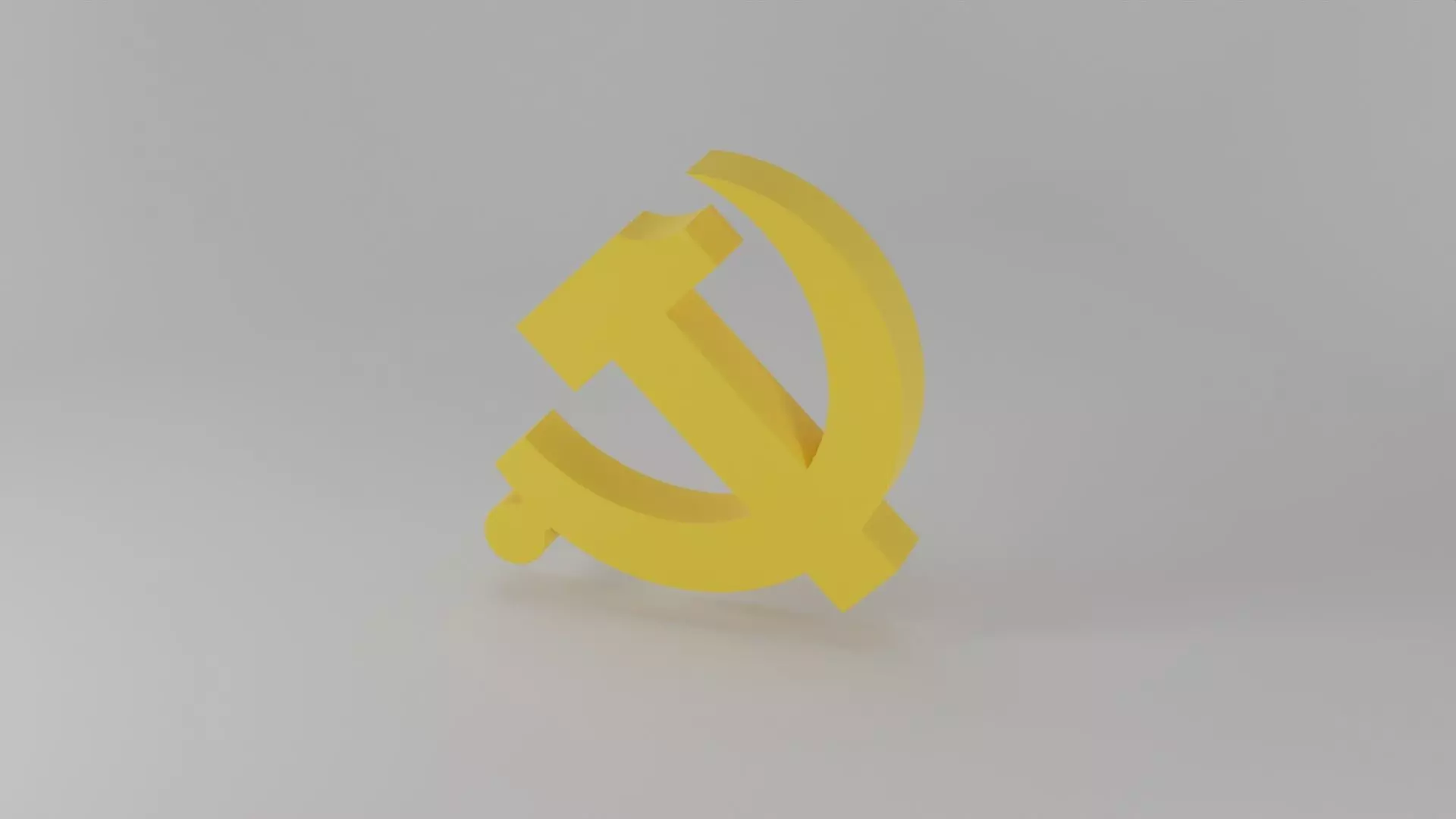 Communism badge 3D model