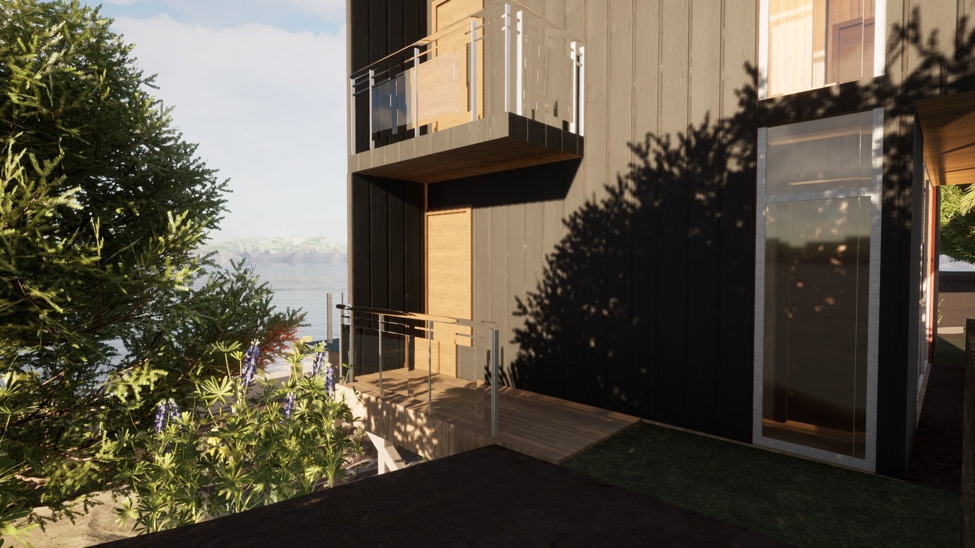 Revit Modern Beach house 3D model_21