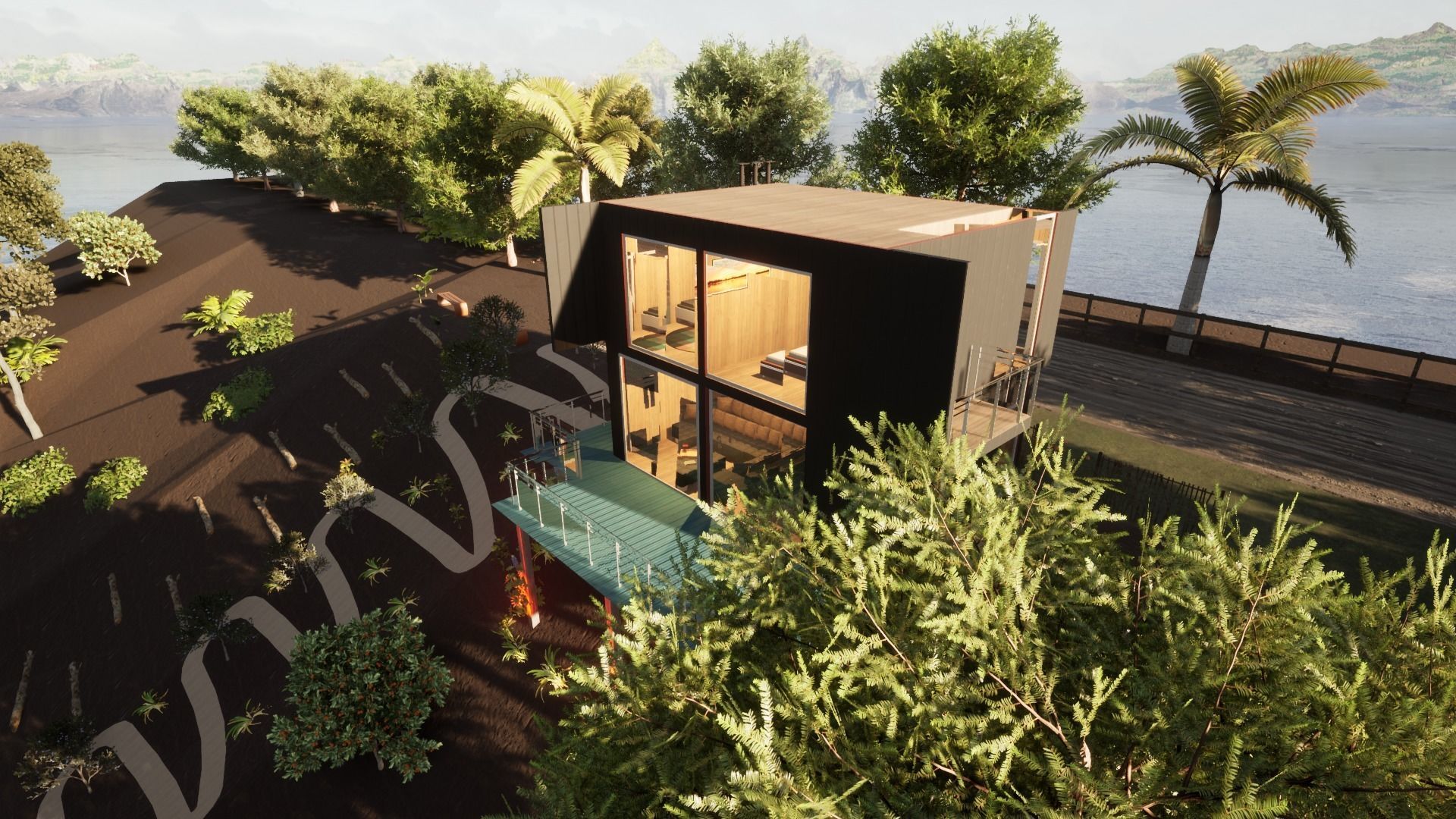 Revit Modern Beach house 3D model_13