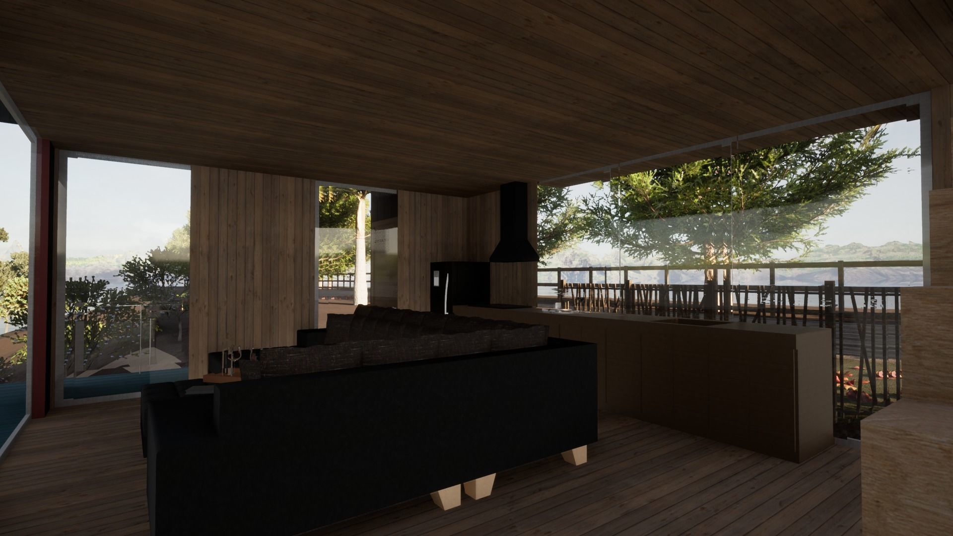 Revit Modern Beach house 3D model_22