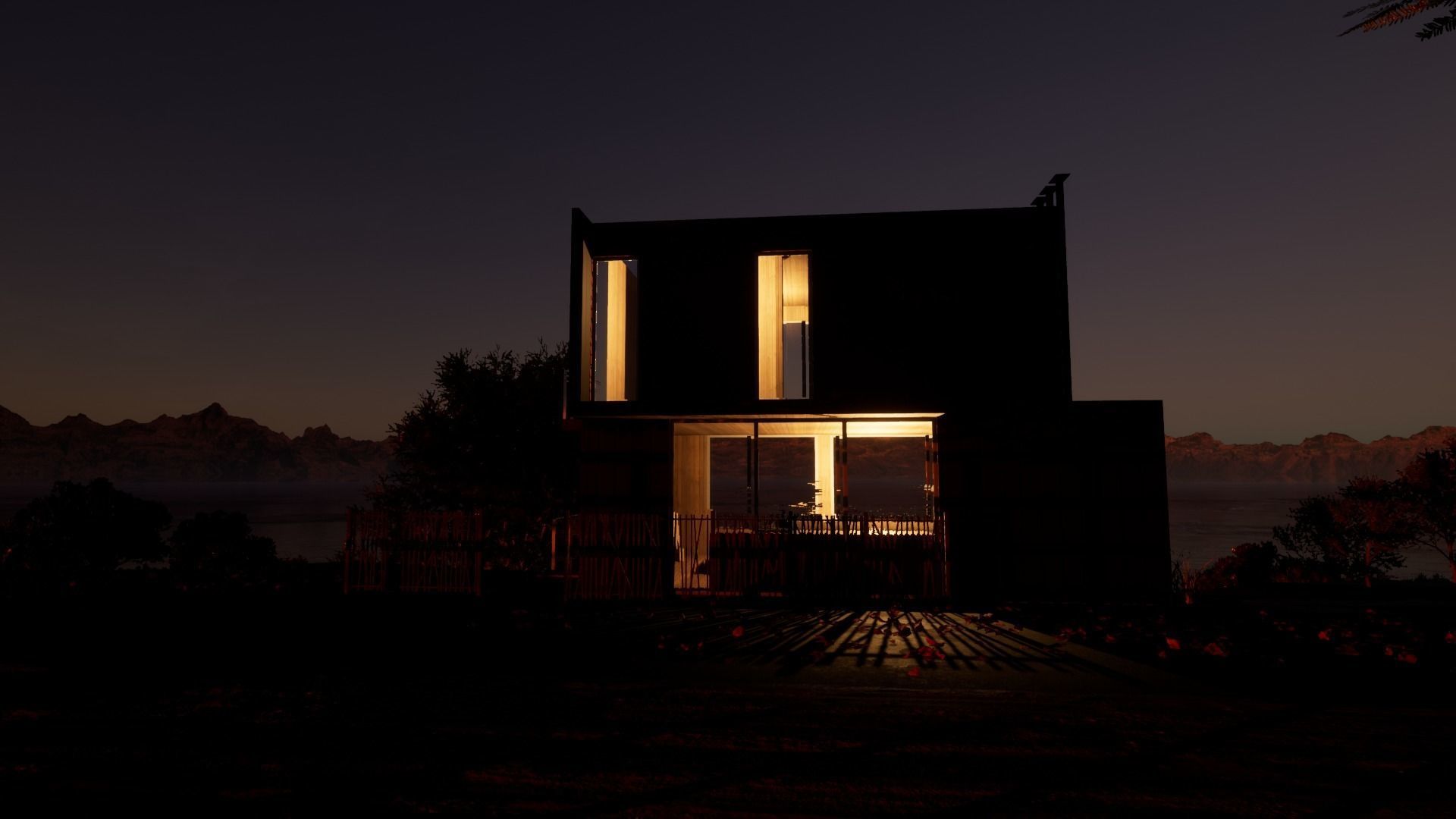 Revit Modern Beach house 3D model_11