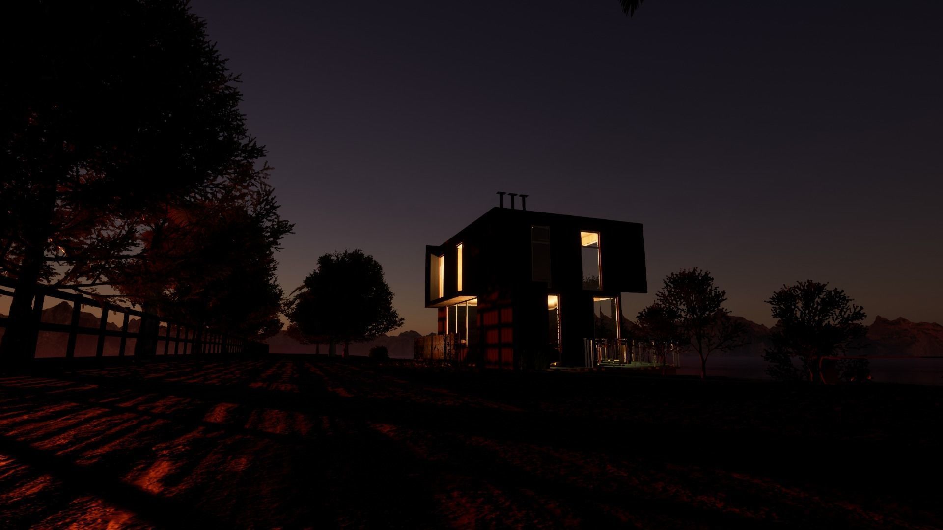 Revit Modern Beach house 3D model_12