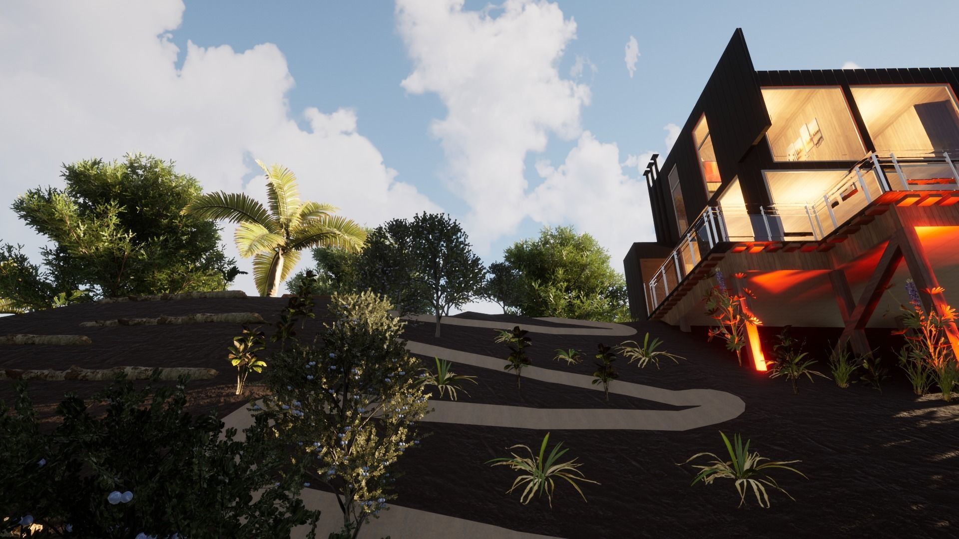 Revit Modern Beach house 3D model_2