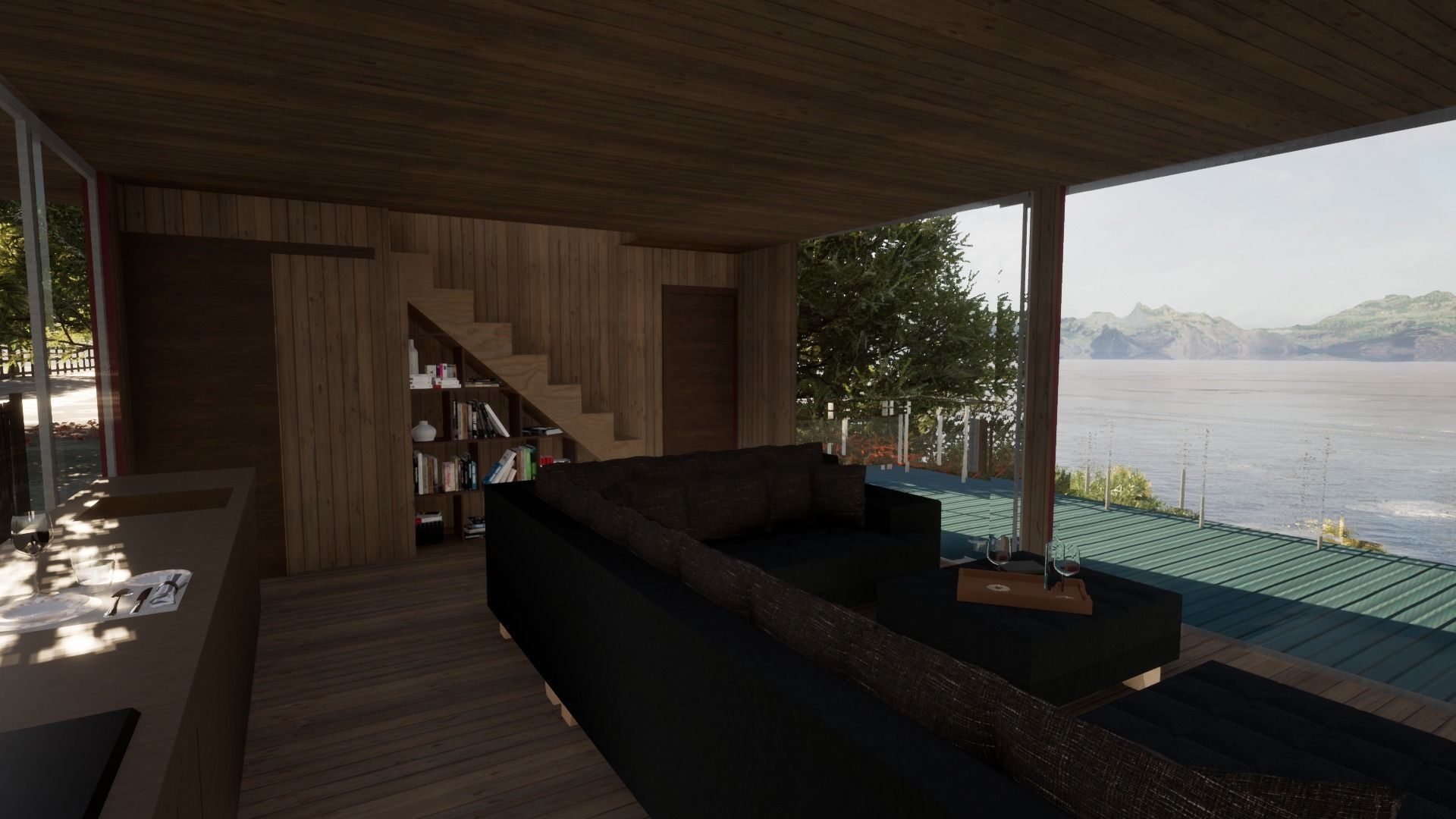 Revit Modern Beach house 3D model_24