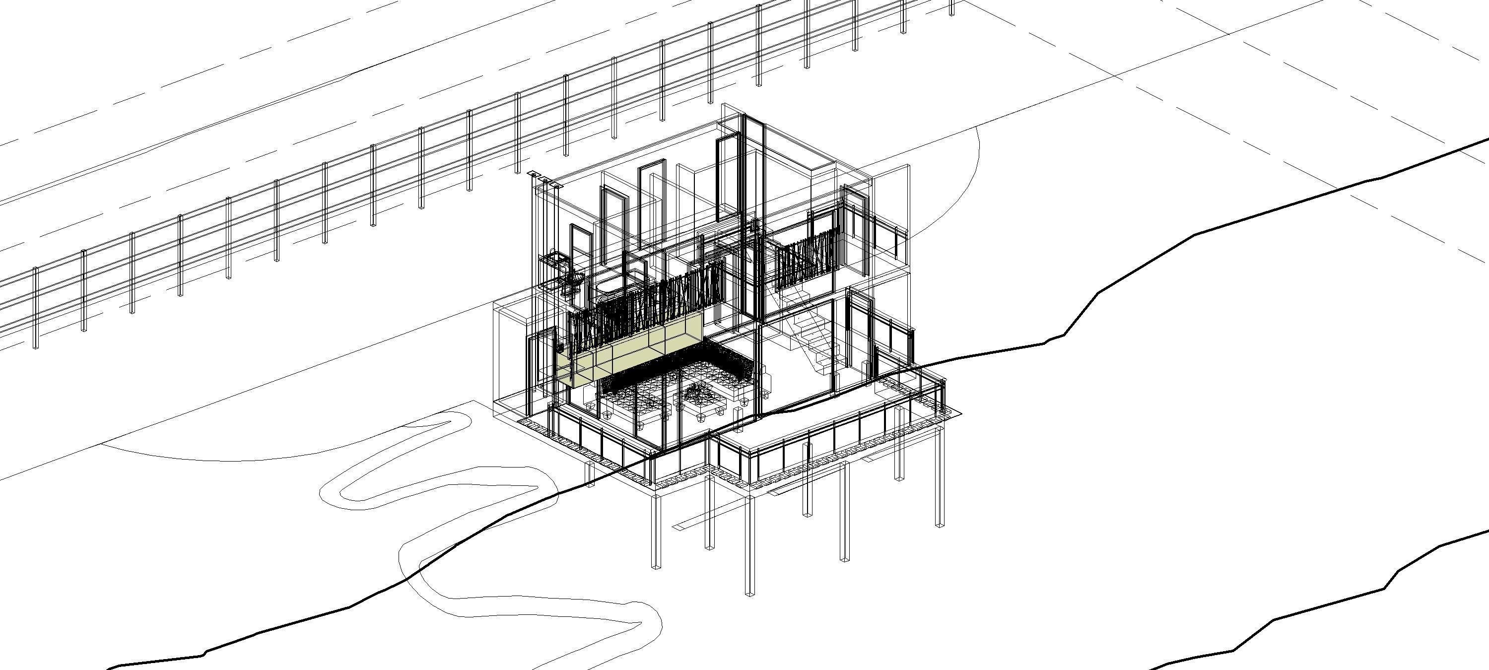 Revit Modern Beach house 3D model_35