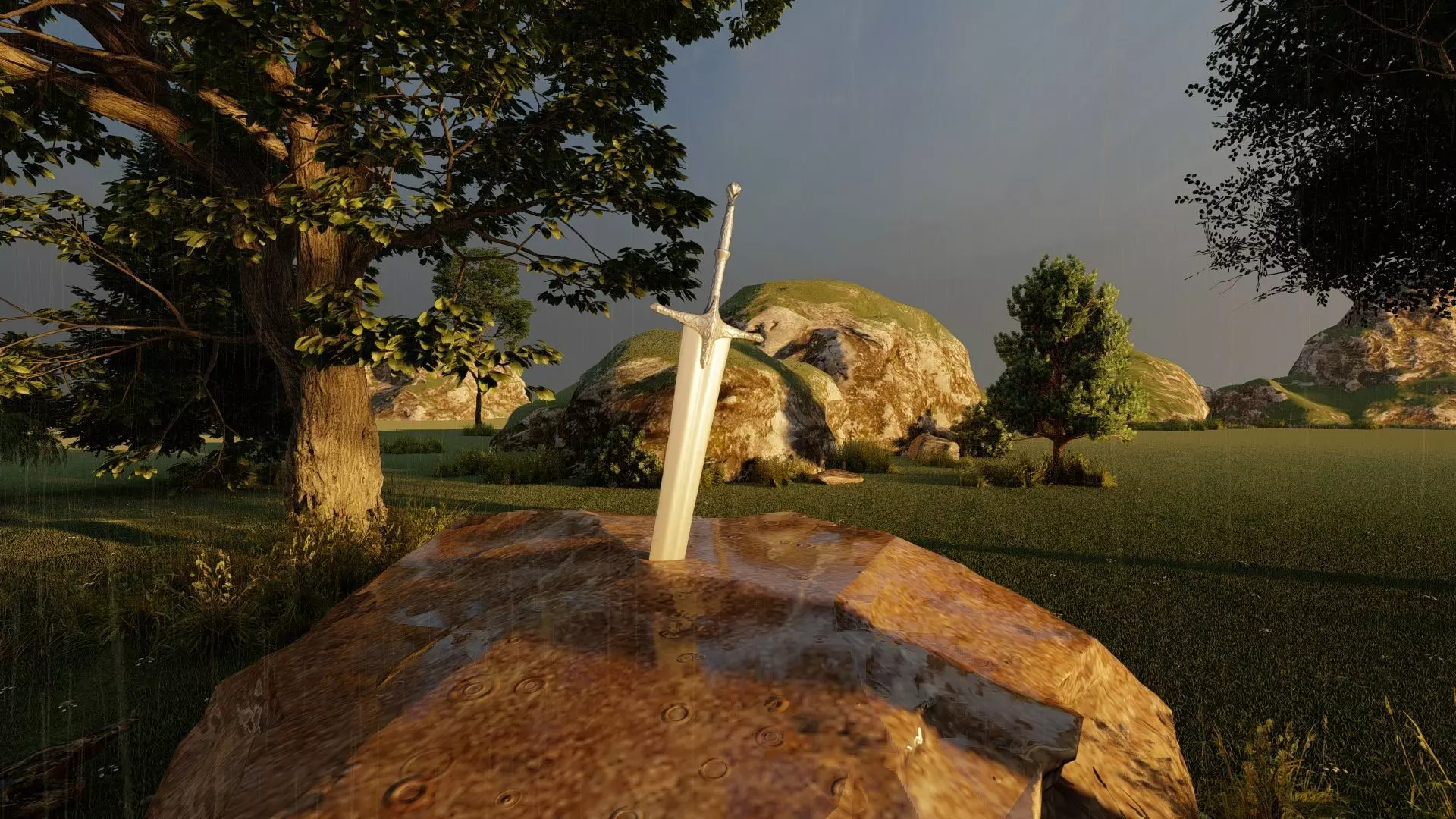 Excalibur scene make with Lumion 10 Free 3D model