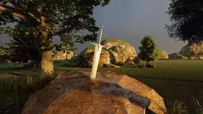 Excalibur scene make with Lumion 10