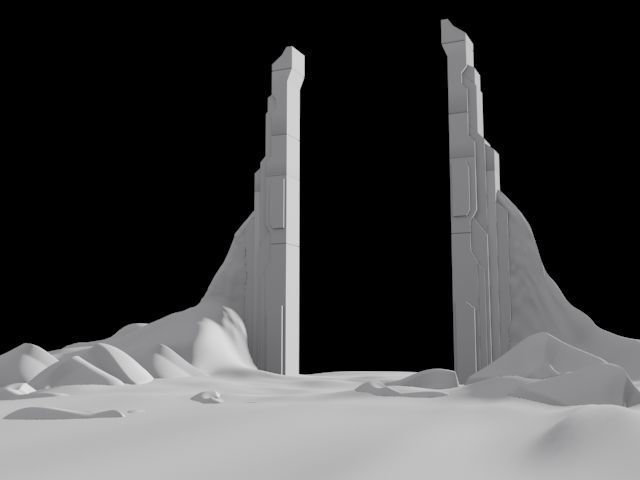 3d portal door to future 3D model_1