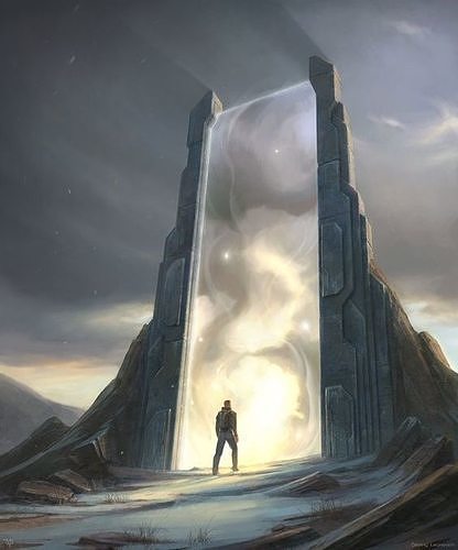 3d portal door to future 3D model