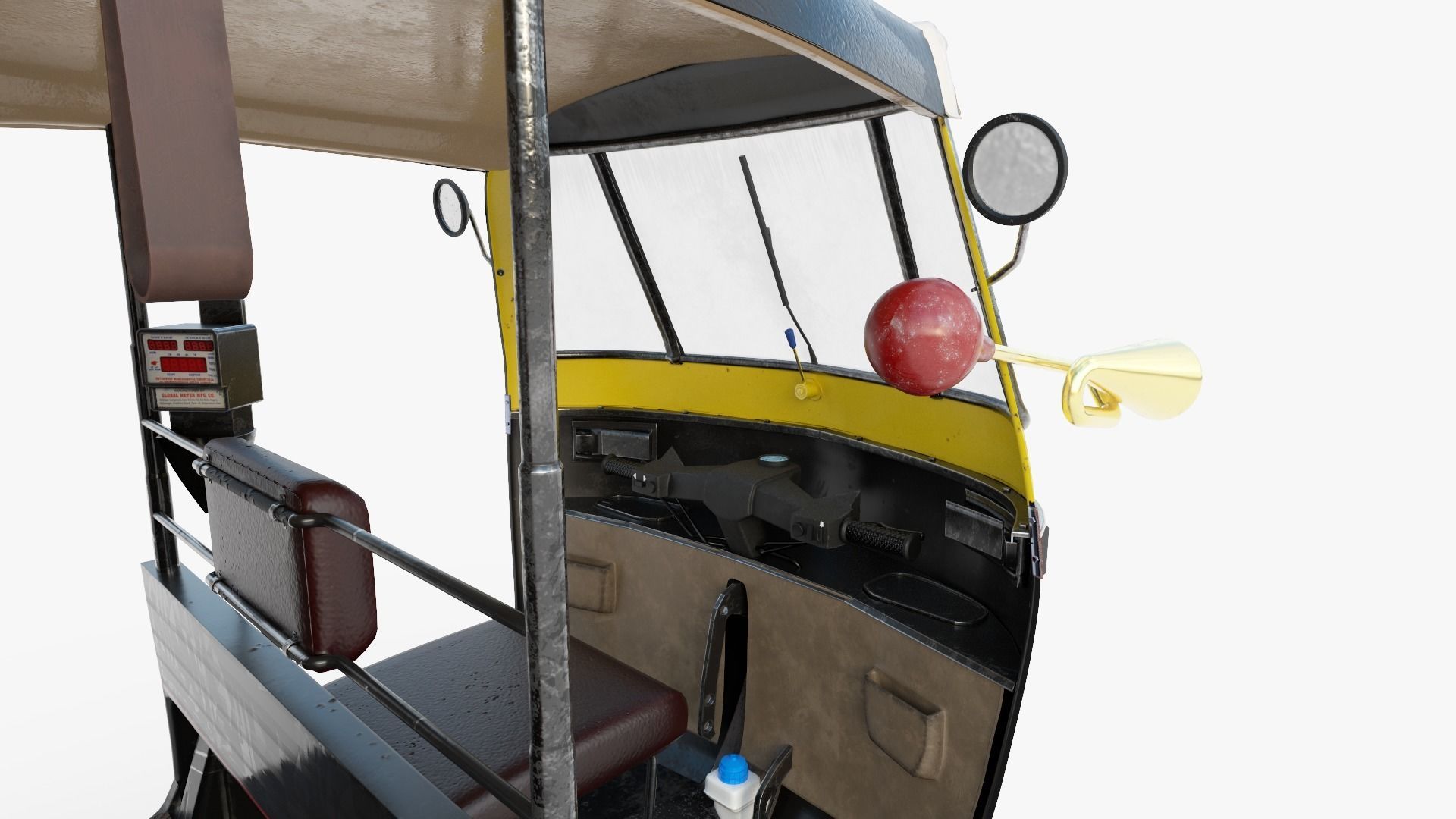 Bajaj Indian Auto Rickshaw 3D model_6