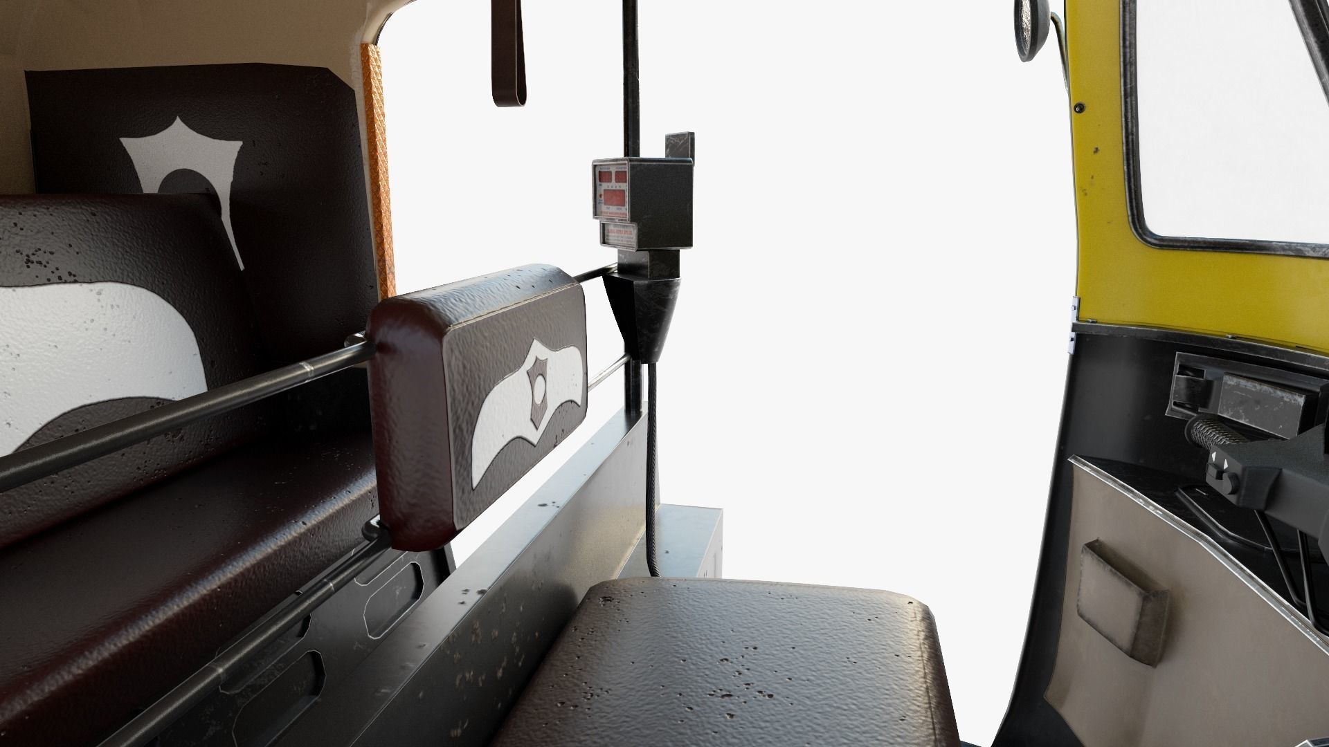 Bajaj Indian Auto Rickshaw 3D model_9