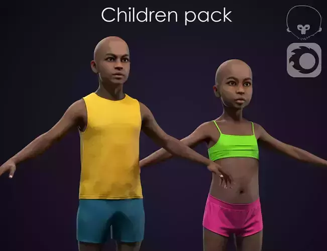Children pack 3D Model Collection