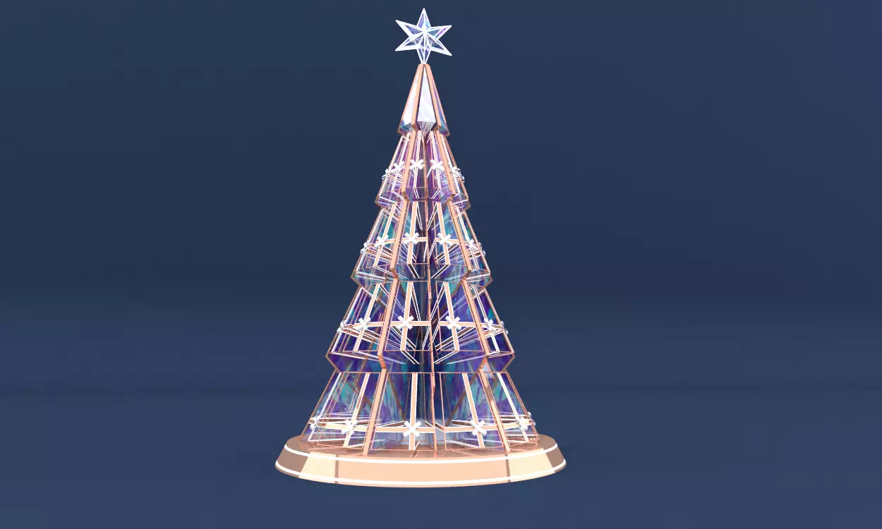 christmas trees 3D model_0