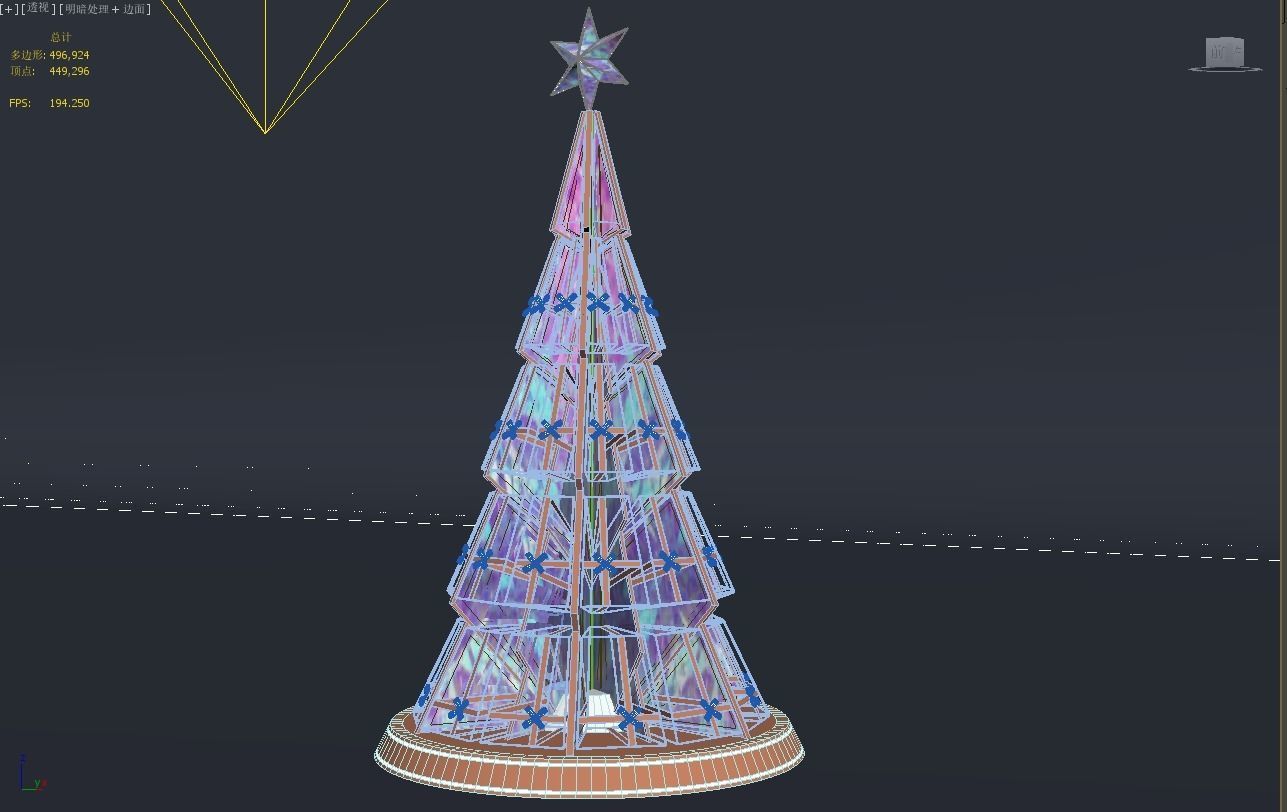 christmas trees 3D model_7