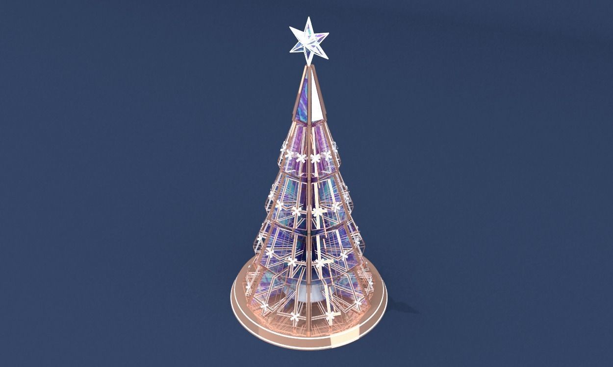 christmas trees 3D model_3