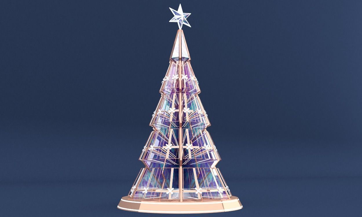 christmas trees 3D model_2