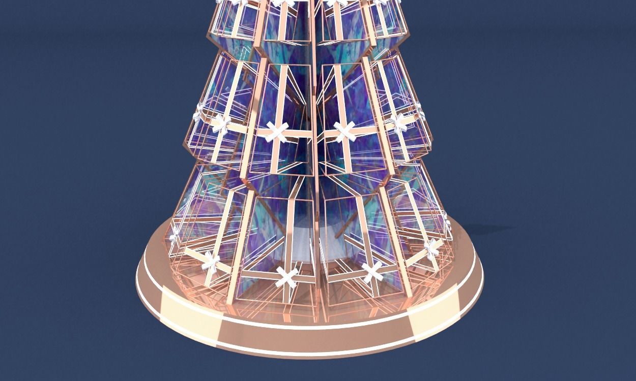 christmas trees 3D model_4